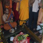 Sri Sri Shivananda Saraswati performed pooja
